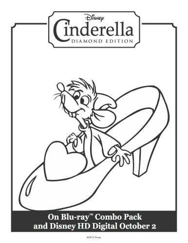 386x500 Cinderella's Glass Slipper Printable Coloring Sheet Printable