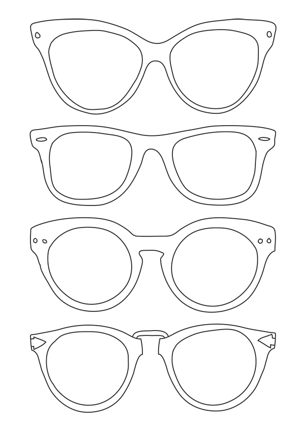 625x875 Sunglasses Template