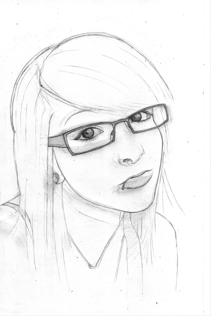 701x1050 Girl With Glasses Wip By Tareexodus