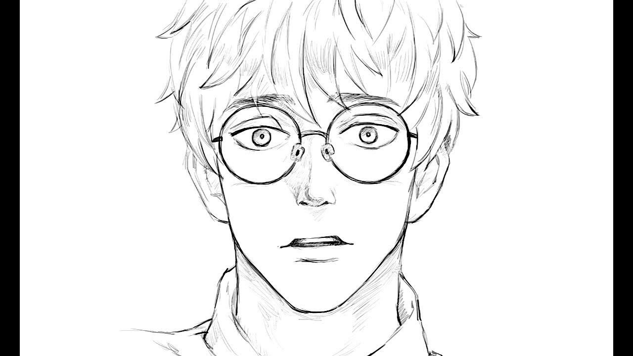 1280x720 How To Draw A Boy In Glasses