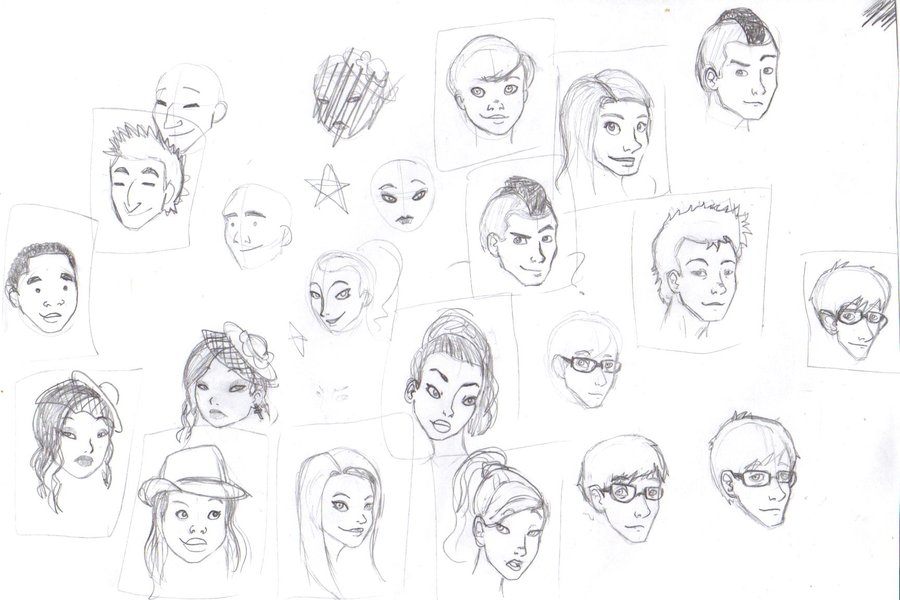 900x600 Glee Sketch By Friggo Glicker