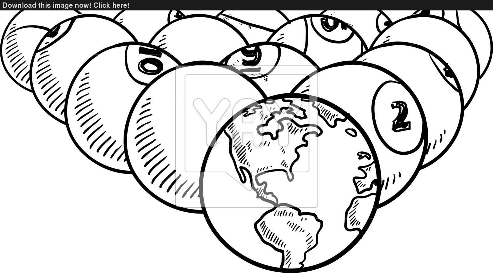 1600x886 Global Billiards Vector Sketch Vector