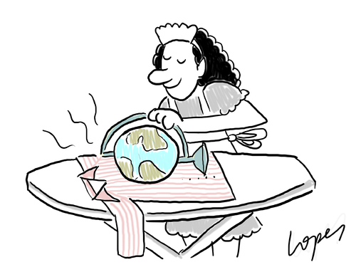 500x375 Global Warming By Lopes Nature Cartoon Toonpool