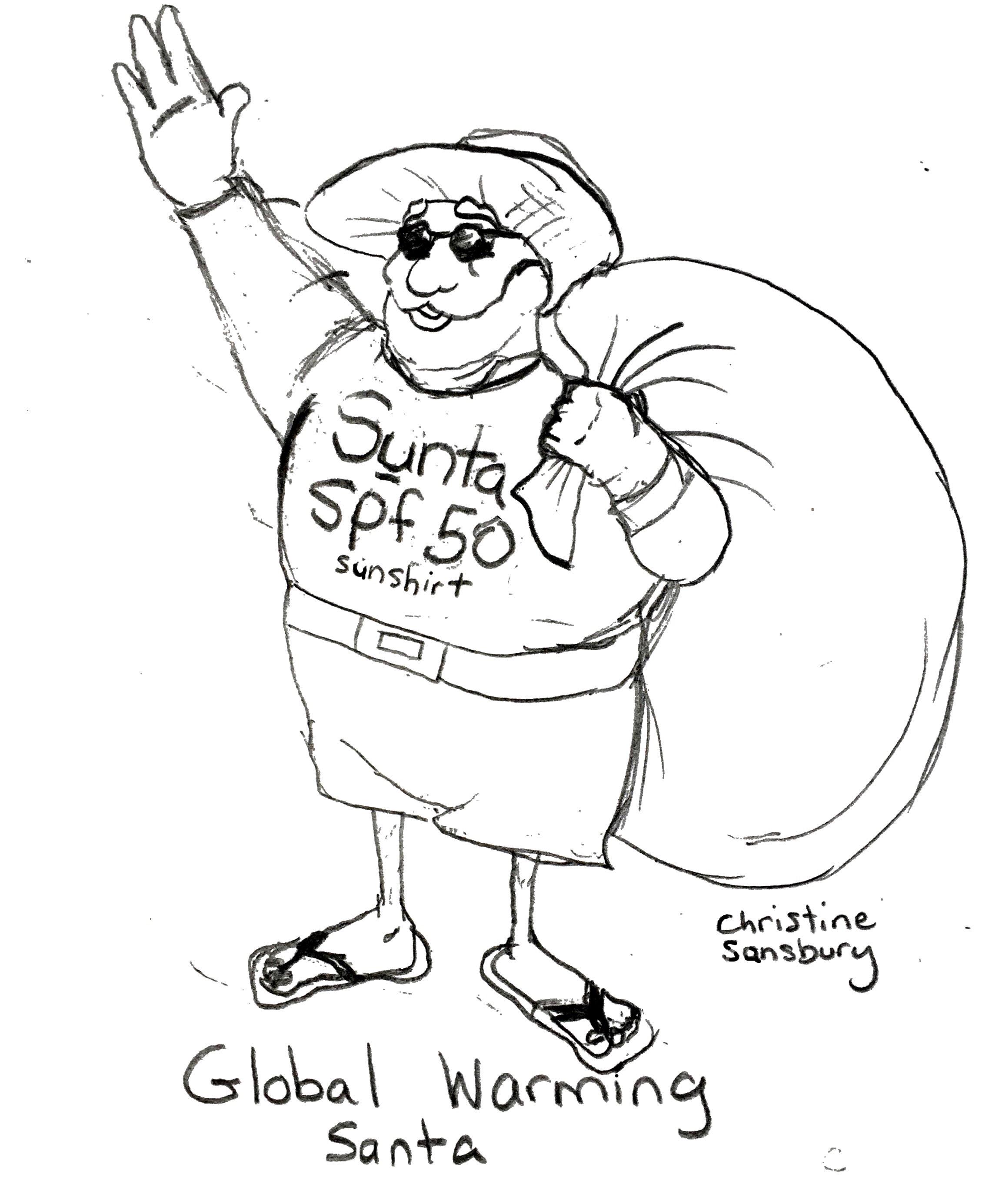 2275x2770 Global Warming Santa Written By Chris