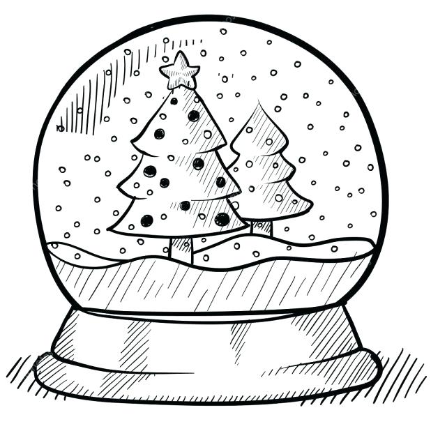 618x618 Snowman Snow Globe Coloring Page And Trapped Snow Globes 1 361