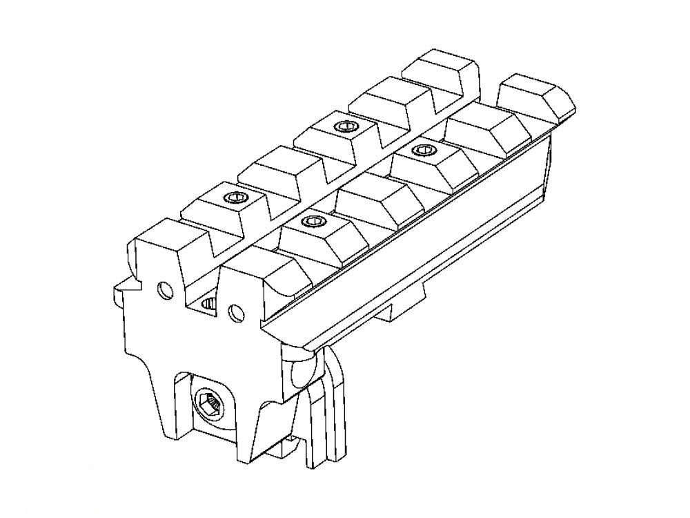 1000x750 Strike Industries Glock Rear Sight Mount Pistol Picatinny Rail