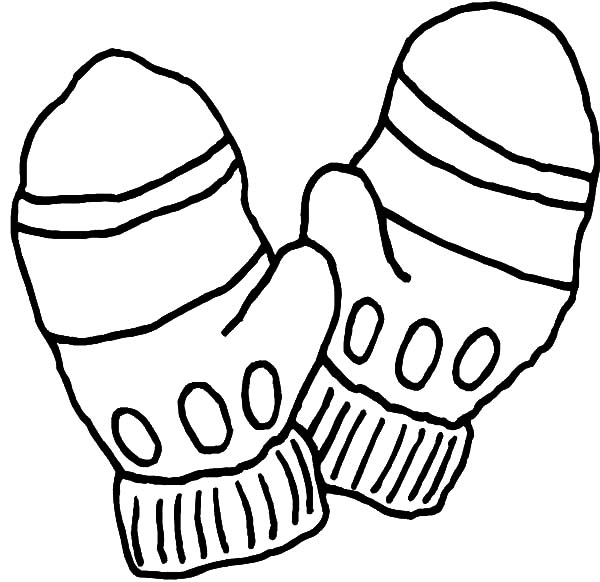 600x582 How To Draw Mittens Coloring Pages How To Draw Mittens Coloring