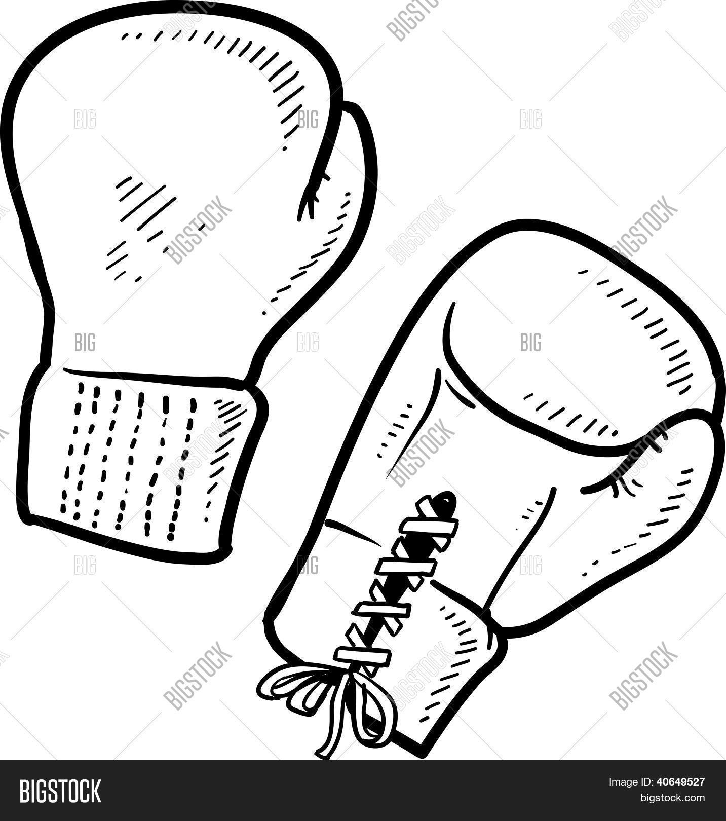 1433x1620 Boxing Gloves Sketch Vector Amp Photo Bigstock