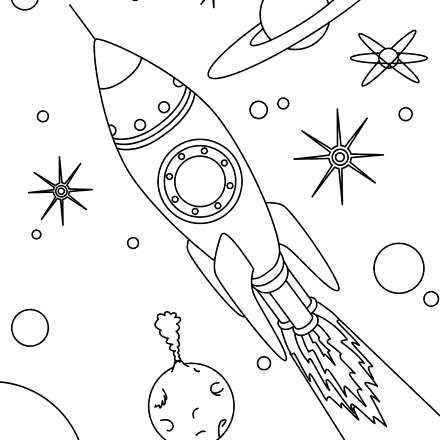 440x440 Glow Book Space Battle Coloring Page Space Coloring Pages For Kids