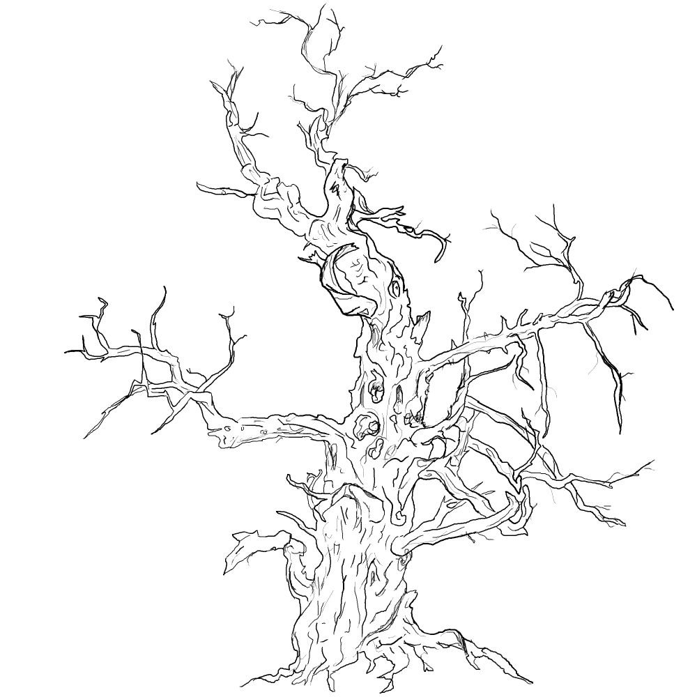 1000x1000 Gnarled Tree