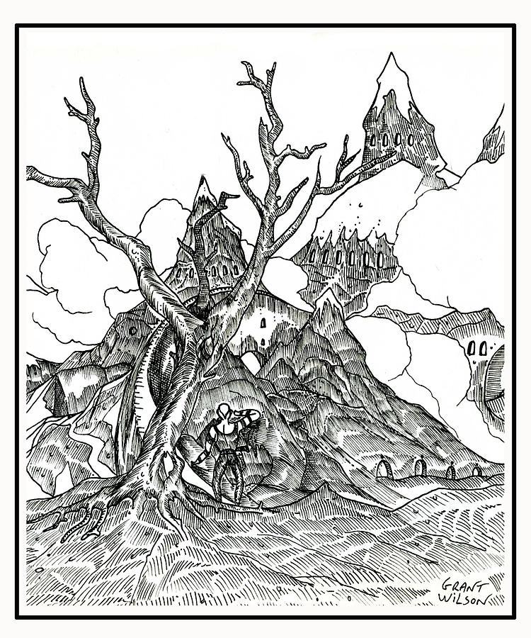 750x900 Gnarled Tree Drawings Fine Art America