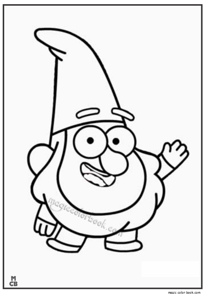 685x975 Gnome Gravity Falls Coloring Pages