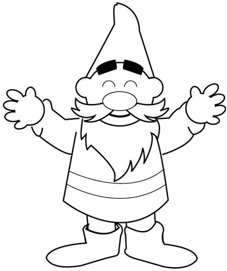 450x536 How To Draw Cartoon Gnomes Step By Step Drawing Tutorial