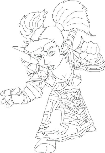 400x584 World Of Warcraft Gnome Lock By Kozom1234