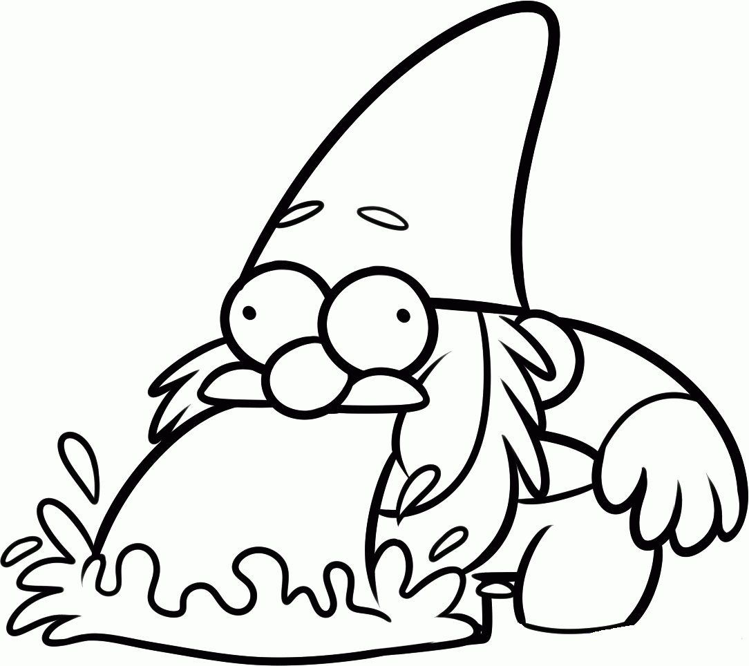 1084x964 Gnome Coloring Pages