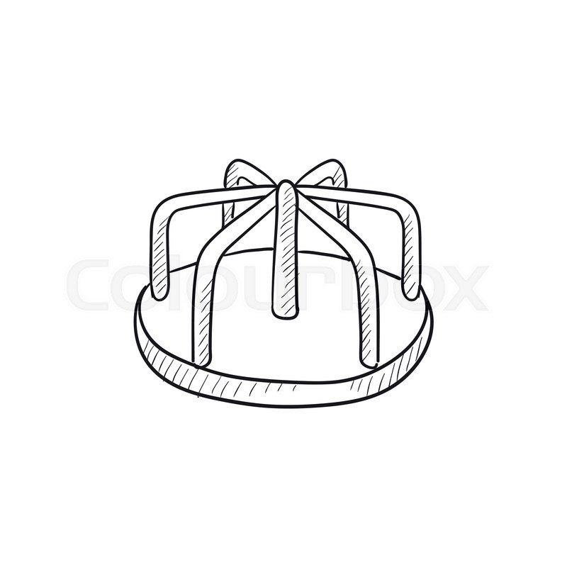 800x800 Merry Go Round Vector Sketch Icon Isolated On Background. Hand