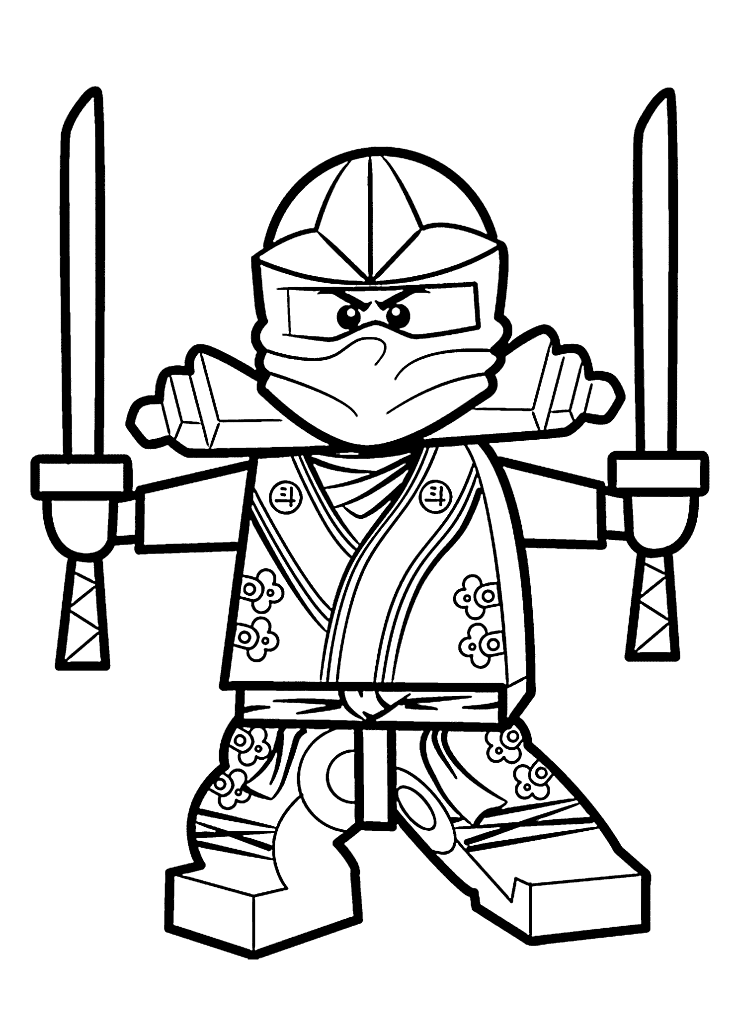 1483x2079 Coloring Pages Ninja Drawing For Kids Kids Also