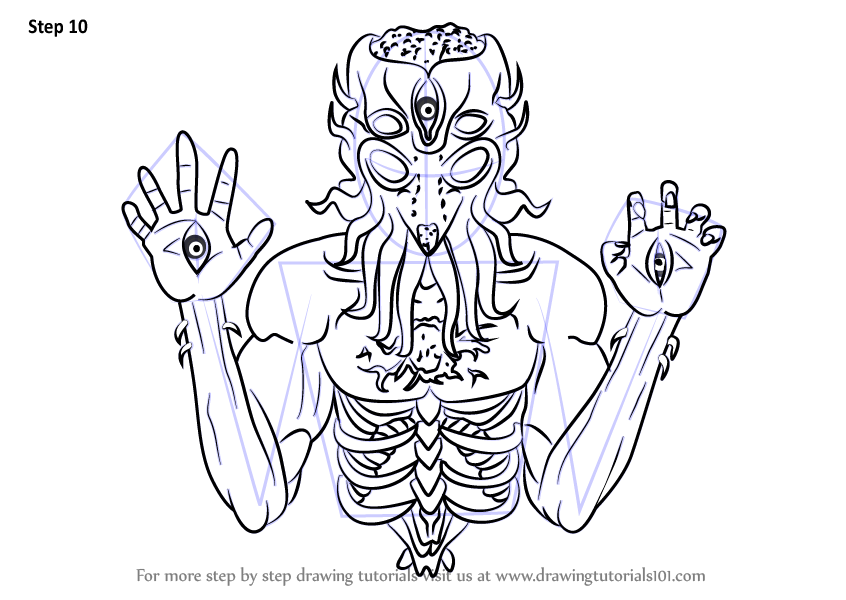 846x600 Learn How To Draw Moon Lord From Terraria (Terraria) Step By Step