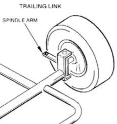 230x244 Leading Link Go Kart Parts Link