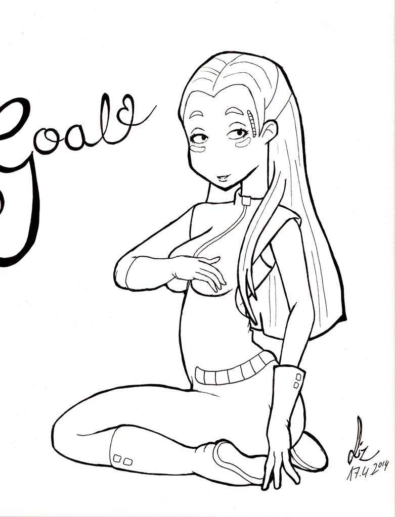 781x1023 Goal By Deponia By Lizcoresdrawing