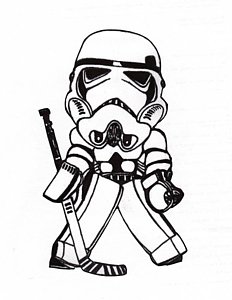 232x300 Hockey Goalie Drawings