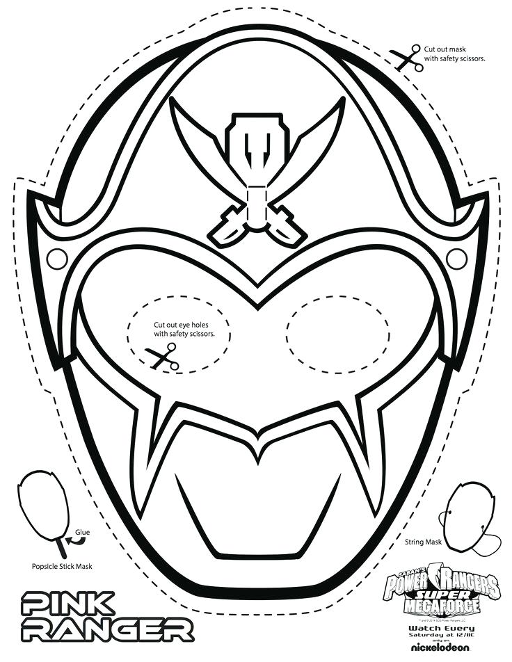 736x952 Mask Coloring Pages Power Rangers Mask Coloring Pages Best Power