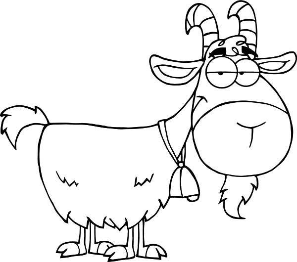600x530 Goat Cartoon Character Coloring Pages Color Luna