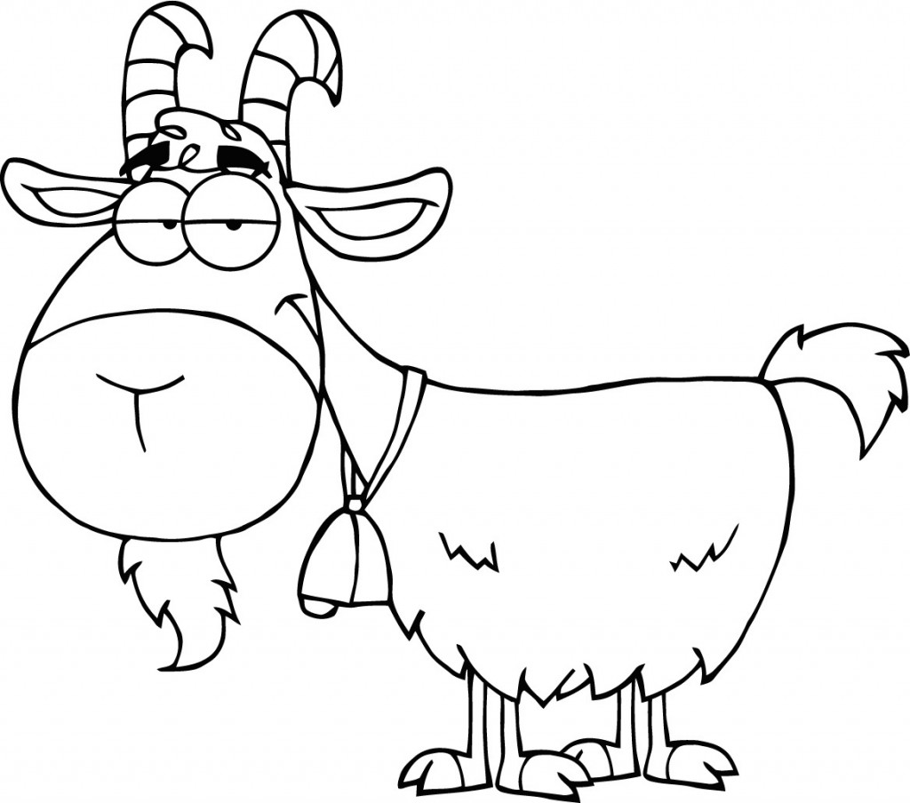 1024x904 Goat Cartoon Coloring Pages Animal Coloring Pages
