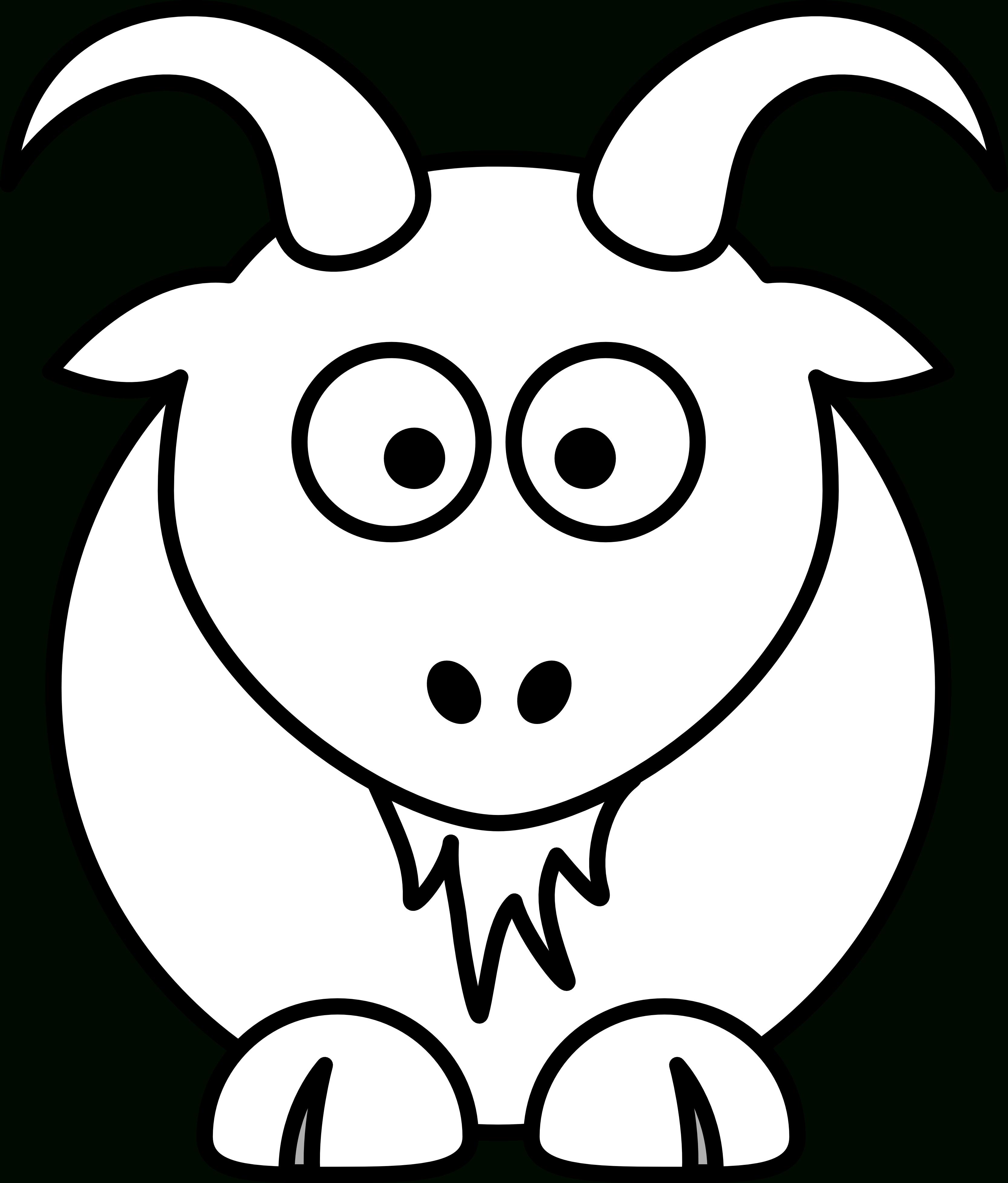 3333x3912 Goat Drawing Cartoon Pictures