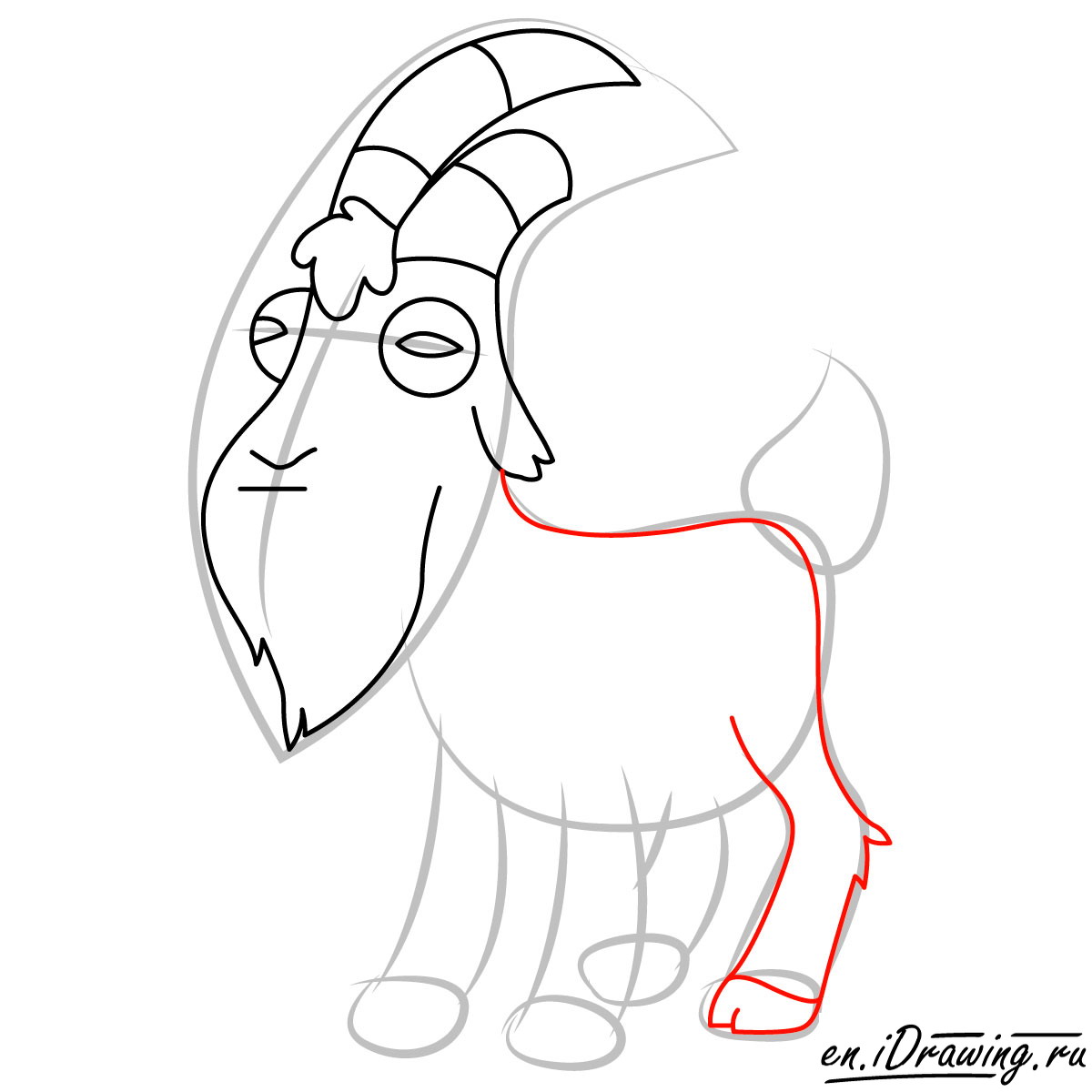 1200x1200 How To Draw Gompers The Goat
