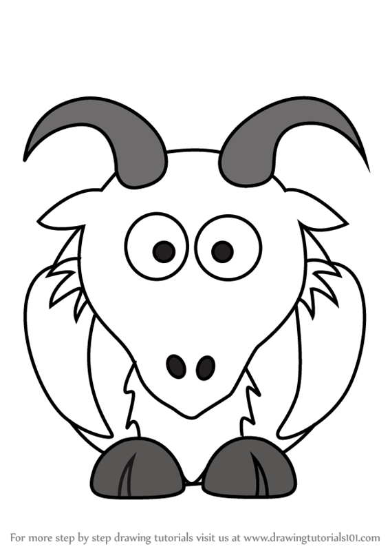 567x800 Learn How To Draw A Goat For Kids (Animals For Kids) Step By Step