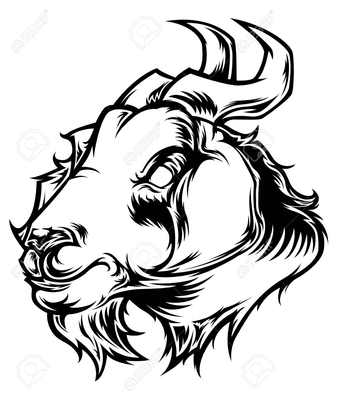 1102x1300 Goat Head Vector Royalty Free Cliparts, Vectors, And Stock