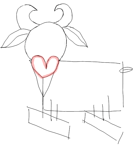 526x576 How To Draw Cartoon Goats Farm Animals Step By Step Drawing