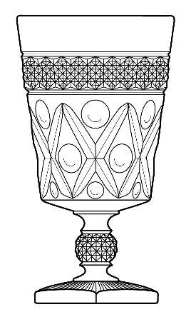 268x444 Imperial Glass Ohio, Cape Cod Clear (Stem 1600)