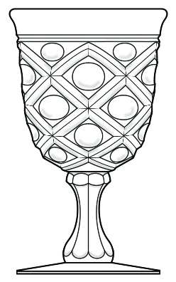 248x396 Viking, Diamond Thumbprint Clear