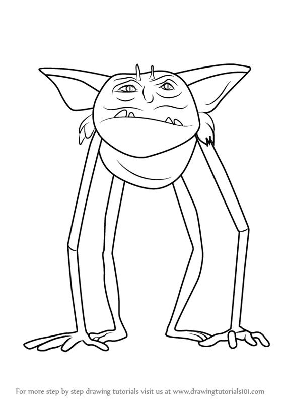566x800 Learn How To Draw Goblin From Trollhunters (Trollhunters) Step By