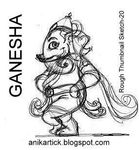 285x307 Pencil Sketches Of God Ganesha