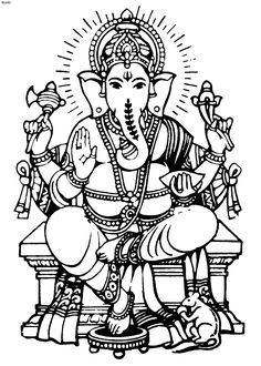 236x330 Coloring Pages Hindu Gods Ganesha Drawings All About India