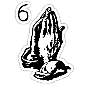 375x360 Drake 6 God Hands Sticker On The Hunt