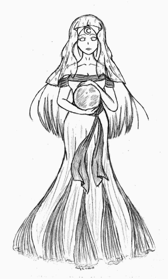 695x1150 Goddess No. 1 Selene By Raesviem