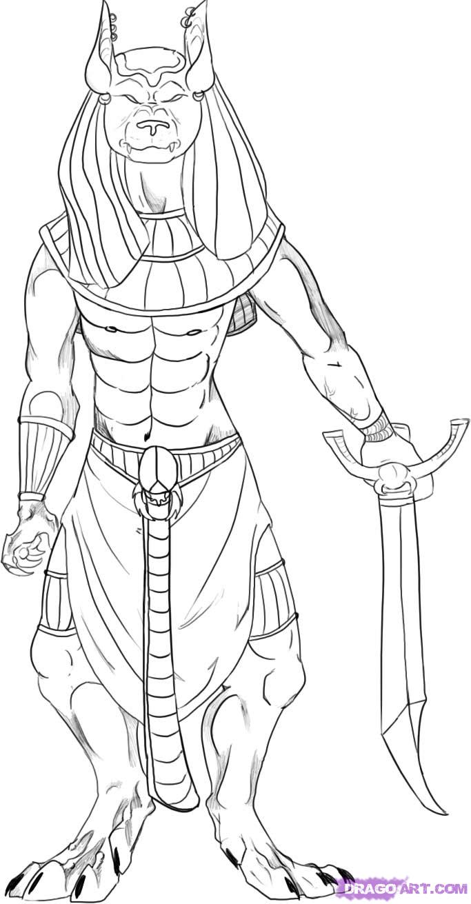 683x1311 Coloring Pages Extraordinary Drawing Egyptian Gods Coloring