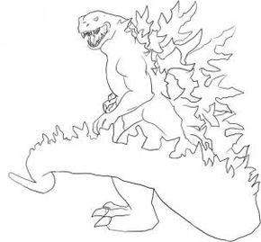 290x269 How To Draw Godzilla, Step By Step, Creatures, Sci Fi, Free Online