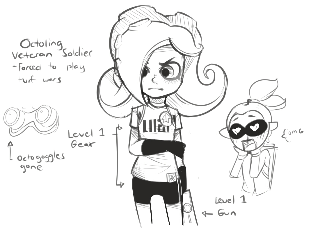1100x800 Doodled A Thing Because Of The Octoling Model Hack Splatoon