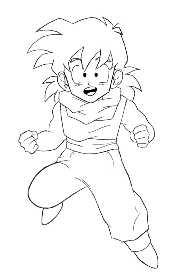649x935 How To Draw Gohan Draw