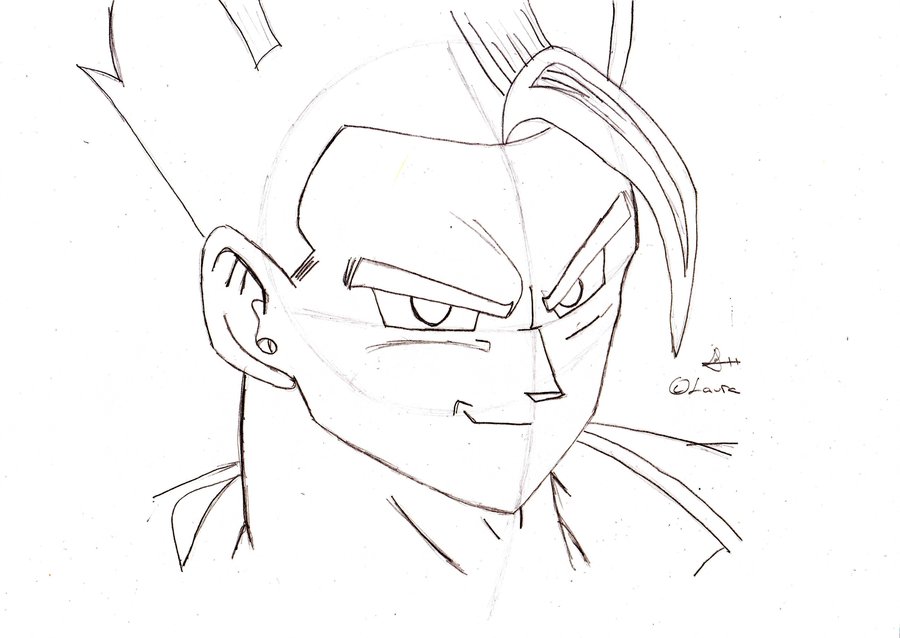 900x638 How To Draw Ultimate Gohan By Songohan10