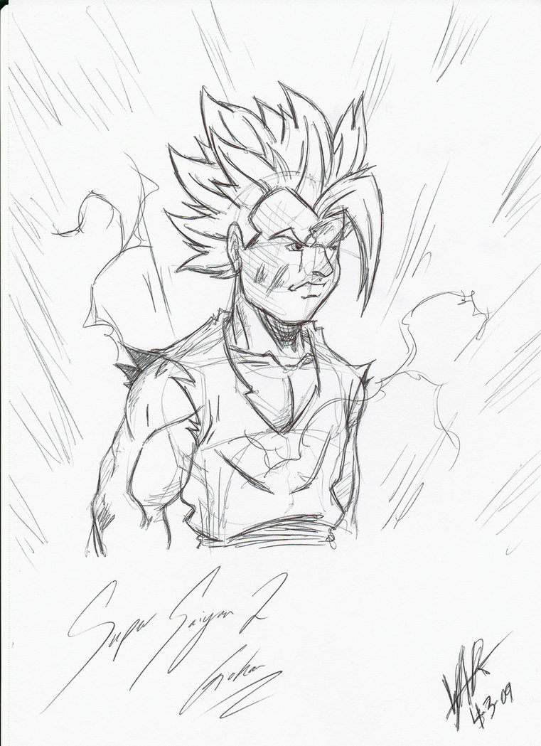 761x1049 Super Saiyan 2 Gohan By Billiam1988