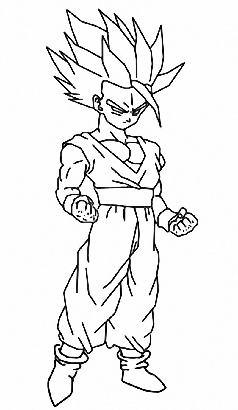 800x1376 Gohan Ssj2 Sketch By 3d Dbaf