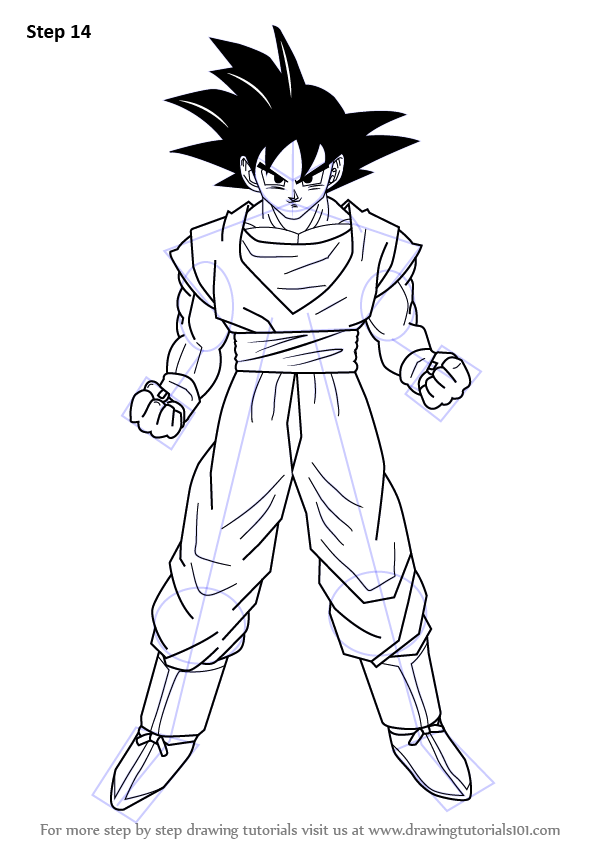 598x844 Learn How To Draw Goku From Dragon Ball Z (Doraemon) Step By Step