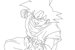 300x200 How To Draw Goku