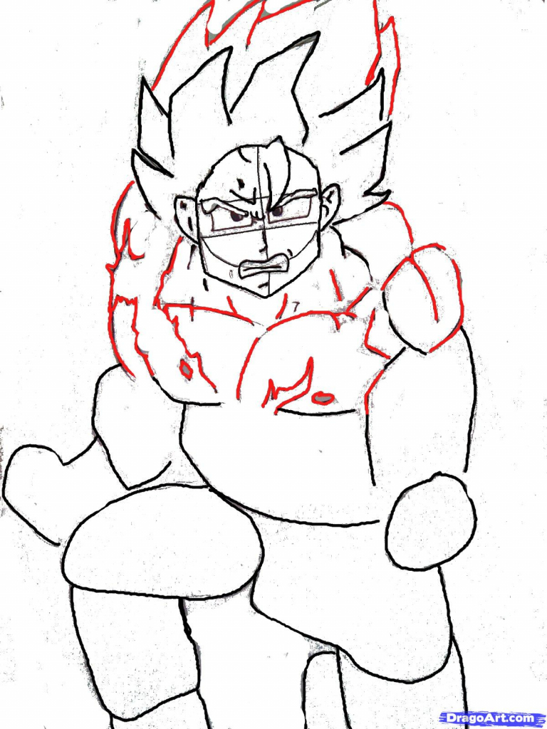 768x1024 Best Goku Super Saiyan Drawings